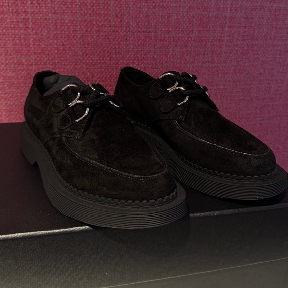 NWT Saint Laurent Teddy Suede Platform Derby EU35.5 - Picture 6 of 12